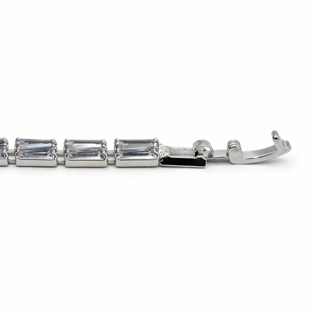 Set of roof racks with mounting hardware on a white background