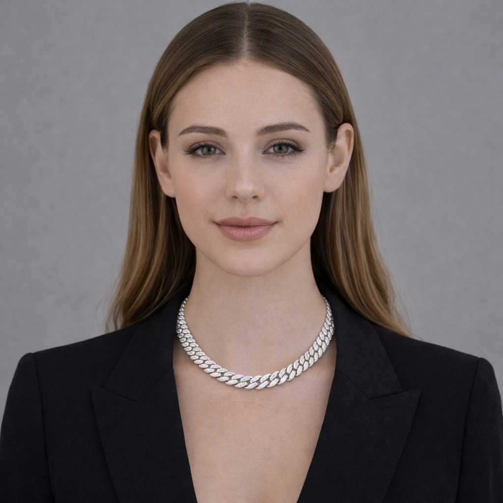 Endurance Silver Chunky Statement Necklace