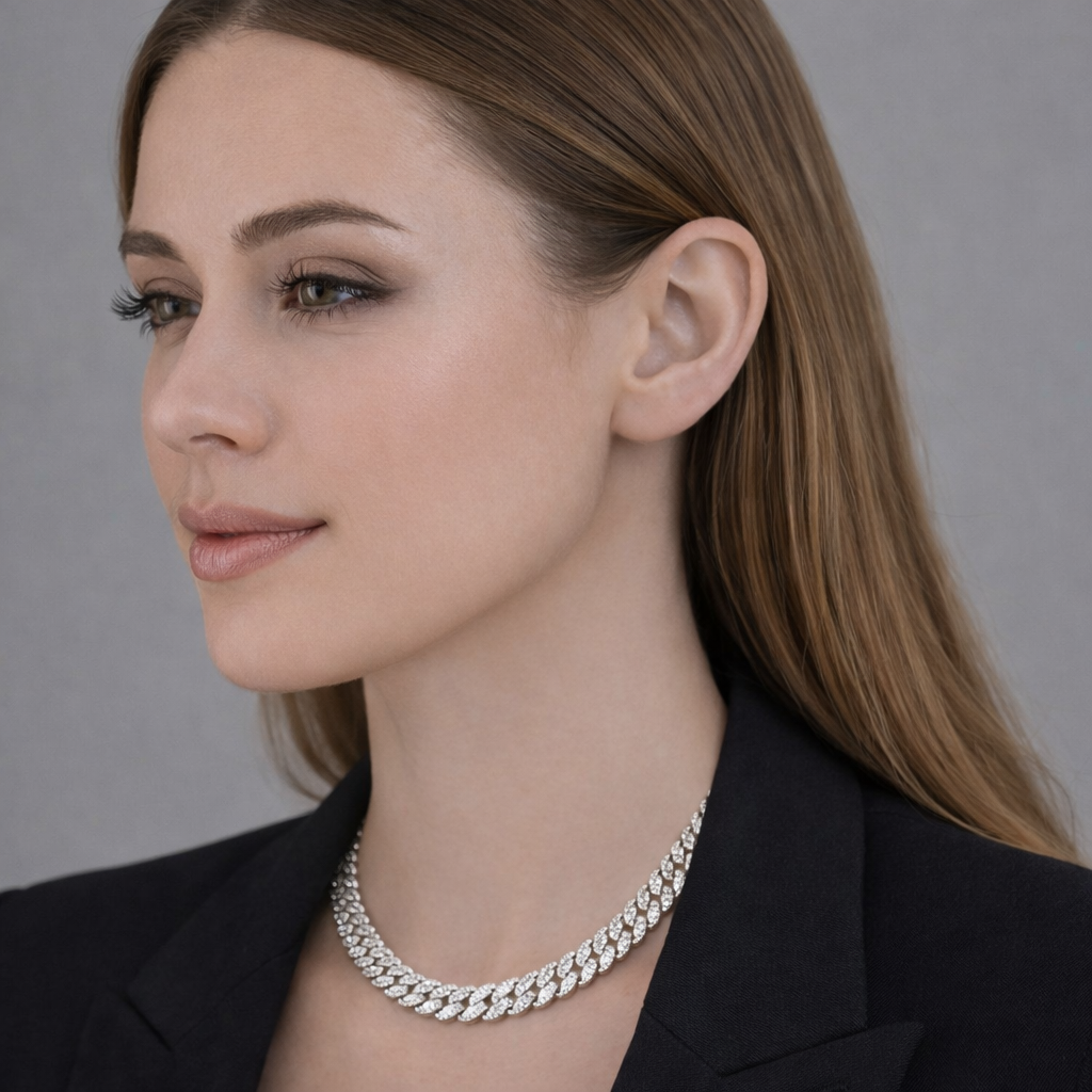 Endurance Silver Chunky Statement Necklace
