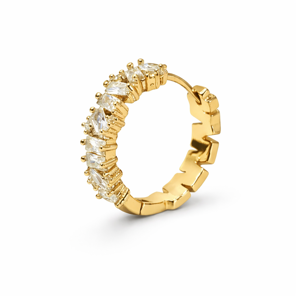 Spirit Stone Hoop Earrings for Women